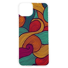 Swirly, Abstract, Multi Colored, Pattern, Iphone 15 Pro Tpu Uv Print Case by kyorashop23