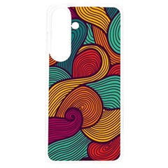 Swirly, Abstract, Multi Colored, Pattern, Samsung Galaxy S24 6 2 Inch Tpu Uv Case by kyorashop23