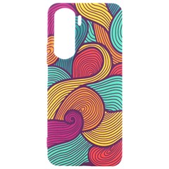 Swirly, Abstract, Multi Colored, Pattern, Samsung Galaxy S24 Plus 6 7 Inch Black Tpu Uv Case by kyorashop23