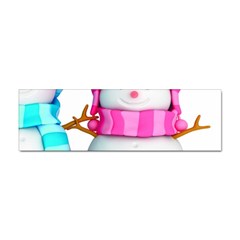 Two Snowmen, Sticker Bumper (100 pack)