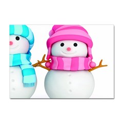 Two Snowmen, Sticker A4 (100 Pack) by kyorashop23