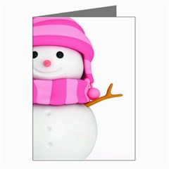 Two Snowmen, Greeting Card by kyorashop23