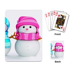 Two Snowmen, Playing Cards Single Design (rectangle)