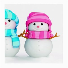 Two Snowmen, Medium Glasses Cloth