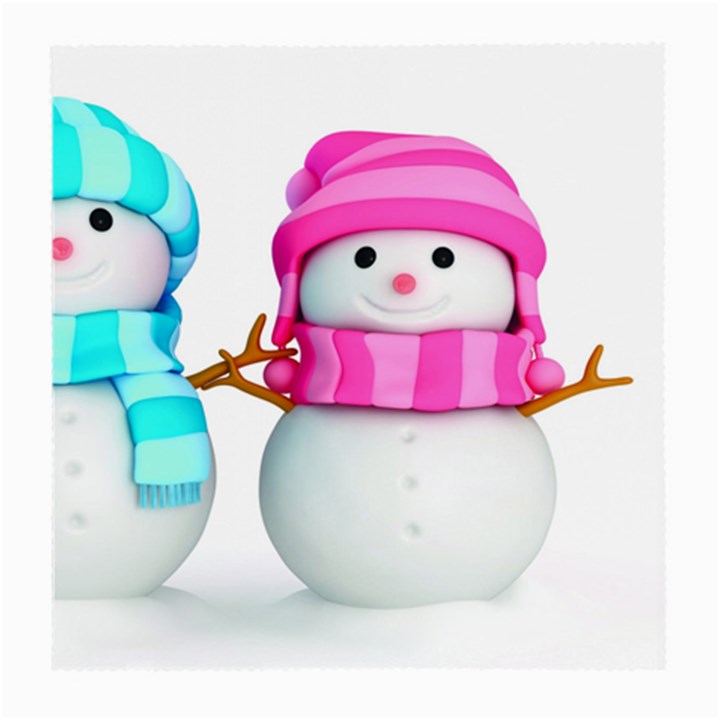 Two Snowmen, Medium Glasses Cloth (2 Sides)