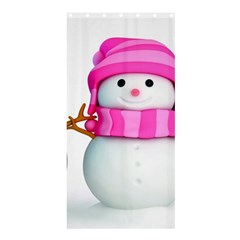 Two Snowmen, Shower Curtain 36  X 72  (stall)  by kyorashop23