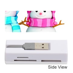 Two Snowmen, Memory Card Reader (stick) by kyorashop23