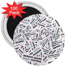 Embrace The Magic Inspirational Phrase Pattern 3  Magnets (100 Pack) by dflcprintsclothing