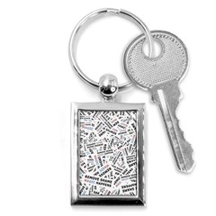 Embrace The Magic Inspirational Phrase Pattern Key Chain (rectangle) by dflcprintsclothing