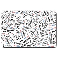 Embrace The Magic Inspirational Phrase Pattern Large Doormat by dflcprintsclothing