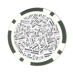 Embrace The Magic Inspirational Phrase Pattern Poker Chip Card Guard (10 Pack) by dflcprintsclothing