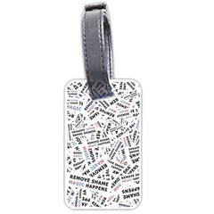 Embrace The Magic Inspirational Phrase Pattern Luggage Tag (one Side) by dflcprintsclothing