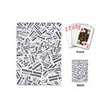 Embrace The Magic Inspirational Phrase Pattern Playing Cards Single Design (Mini) Back