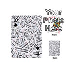 Embrace The Magic Inspirational Phrase Pattern Playing Cards 54 Designs (Mini) Front - Spade10