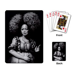 Vintage Afro Style Doll Illustration (ia&human) Playing Cards Single Design (rectangle) by dflcprintsclothing