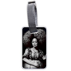 Vintage Afro Style Doll Illustration (ia&human) Luggage Tag (one Side) by dflcprintsclothing