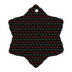 Geometric Abstract Pattern Line Snowflake Ornament (two Sides)