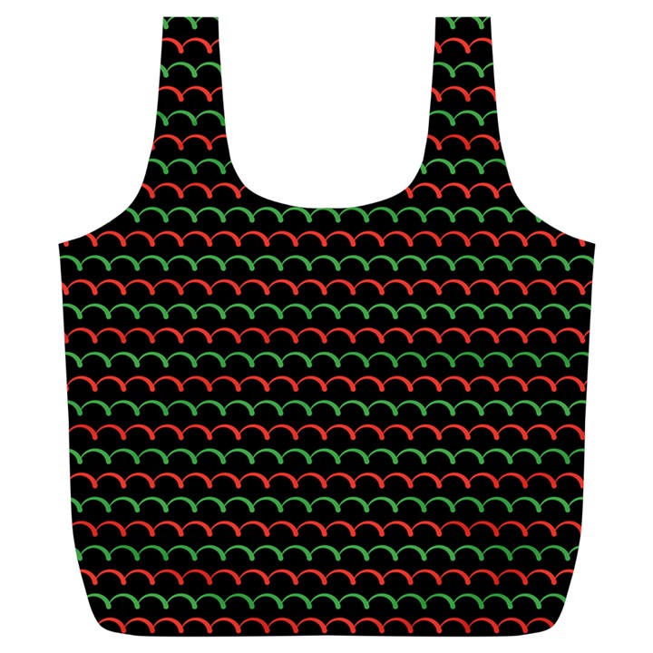 Geometric Abstract Pattern Line Full Print Recycle Bag (XL)