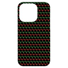 Geometric Abstract Pattern Line Iphone 14 Pro Black Uv Print Case