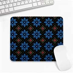 Flower Pattern Flora Floral Seamless Large Mousepad by Salmanaz77