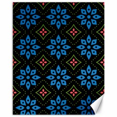 Flower Pattern Flora Floral Seamless Canvas 11  X 14  by Salmanaz77