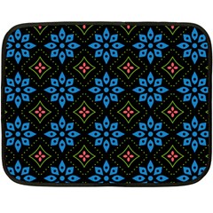 Flower Pattern Flora Floral Seamless Two Sides Fleece Blanket (mini) by Salmanaz77