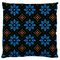 Flower Pattern Flora Floral Seamless Standard Premium Plush Fleece Cushion Case (two Sides) by Salmanaz77