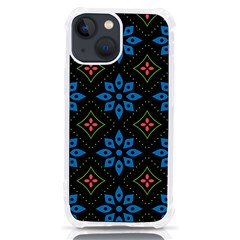 Flower Pattern Flora Floral Seamless Iphone 13 Mini Tpu Uv Print Case by Salmanaz77