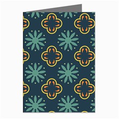 Flowers Pattern Design Abstract Greeting Cards (pkg Of 8)