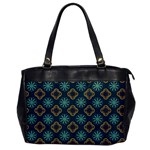 Flowers Pattern Design Abstract Oversize Office Handbag Front