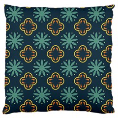 Flowers Pattern Design Abstract Large Cushion Case (one Side) by Salmanaz77