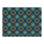 Flowers Pattern Design Abstract Two Sides Premium Plush Fleece Blanket (Mini) 35 x27  Blanket Back