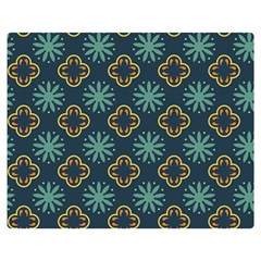 Flowers Pattern Design Abstract Two Sides Premium Plush Fleece Blanket (teen Size) by Salmanaz77