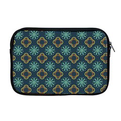 Flowers Pattern Design Abstract Apple Macbook Pro 17  Zipper Case by Salmanaz77