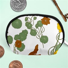 Nasturtium Flowers Plant Leaves Accessory Pouch (medium) by Salmanaz77