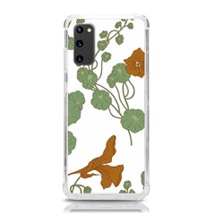 Nasturtium Flowers Plant Leaves Samsung Galaxy S20 6 2 Inch Tpu Uv Case by Salmanaz77