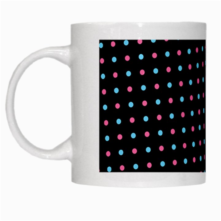 Pattern Dots Wallpaper Seamless White Mug