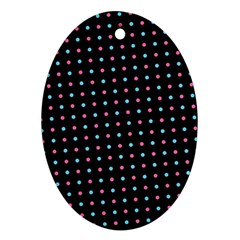 Pattern Dots Wallpaper Seamless Oval Ornament (two Sides)