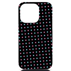 Pattern Dots Wallpaper Seamless Iphone 14 Pro Black Uv Print Case by Salmanaz77