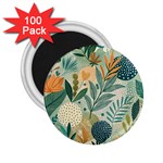 Leaves Pattern Flora 2.25  Magnets (100 pack)  Front