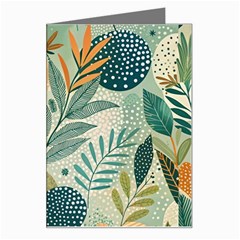 Leaves Pattern Flora Greeting Card by Salmanaz77