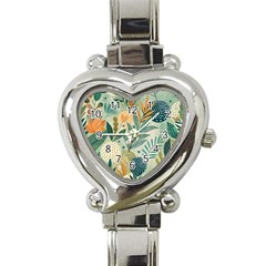 Leaves Pattern Flora Heart Italian Charm Watch by Salmanaz77