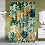 Leaves Pattern Flora Shower Curtain 48  x 72  (Small)  Curtain(48  X 72 )