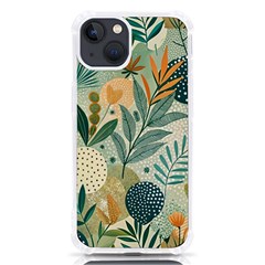 Leaves Pattern Flora Iphone 13 Tpu Uv Print Case by Salmanaz77