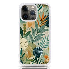 Leaves Pattern Flora Iphone 13 Pro Tpu Uv Print Case by Salmanaz77