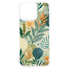 Leaves Pattern Flora Iphone 15 Plus Tpu Uv Print Case by Salmanaz77