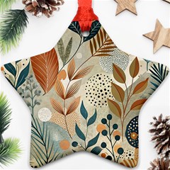 Leaves Pattern Floral Ornament (star)