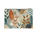 Leaves Pattern Floral Cosmetic Bag (Large) Back