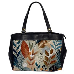 Leaves Pattern Floral Oversize Office Handbag by Salmanaz77