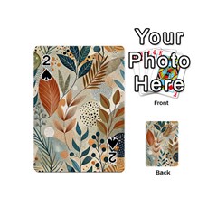 Leaves Pattern Floral Playing Cards 54 Designs (mini)